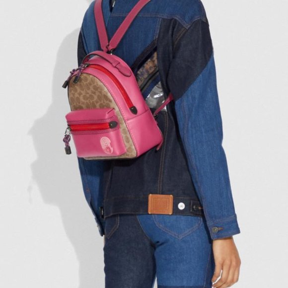 NWT COACH Campus Backpack 23 In Signature Canvas - Picture 5 of 10